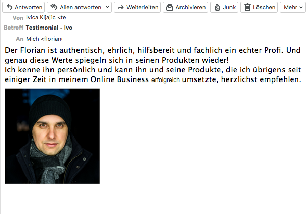 Testimonial Ivo